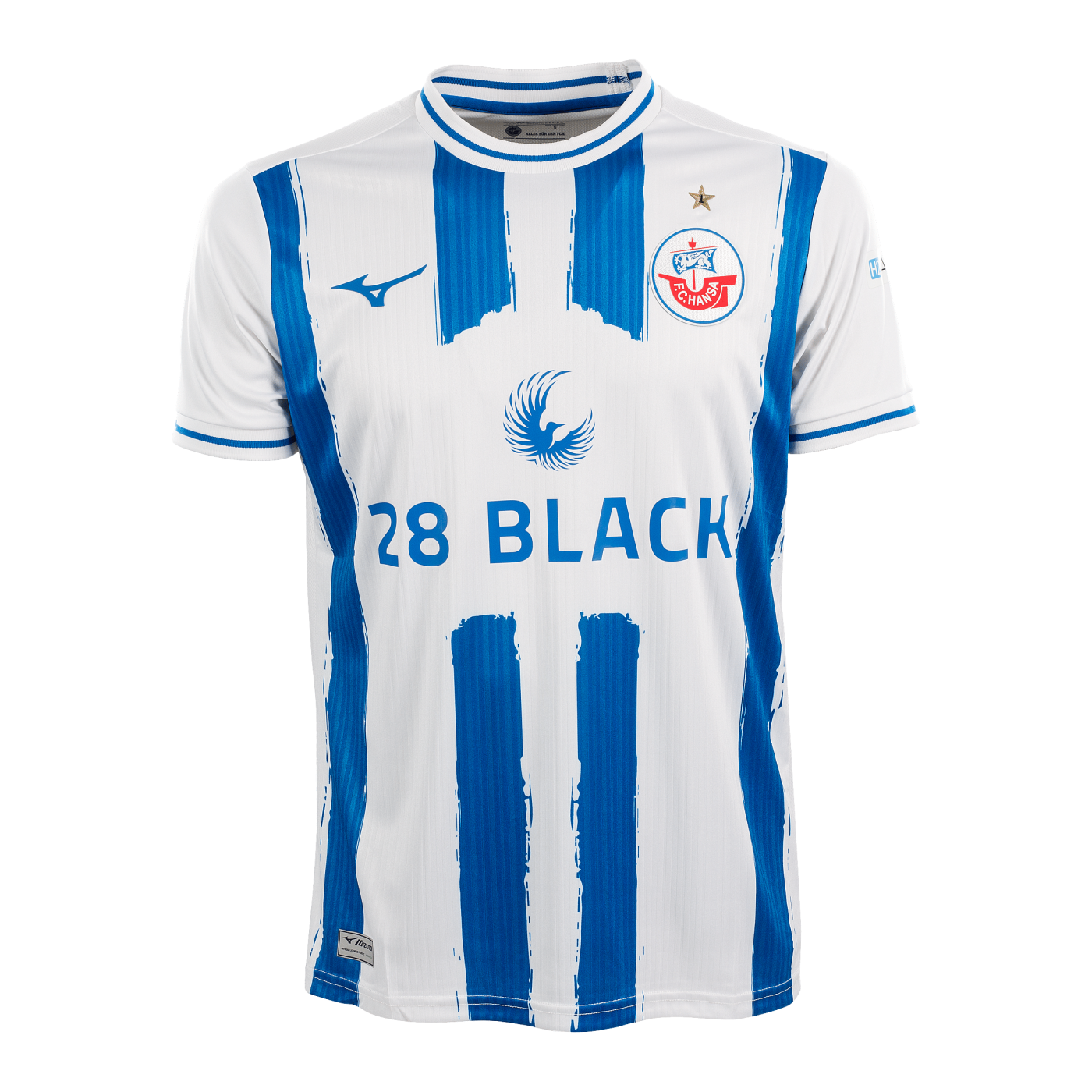 Mizuno Hansa Rostock Trikot Away 2024/2025 Kids Weiss F01
