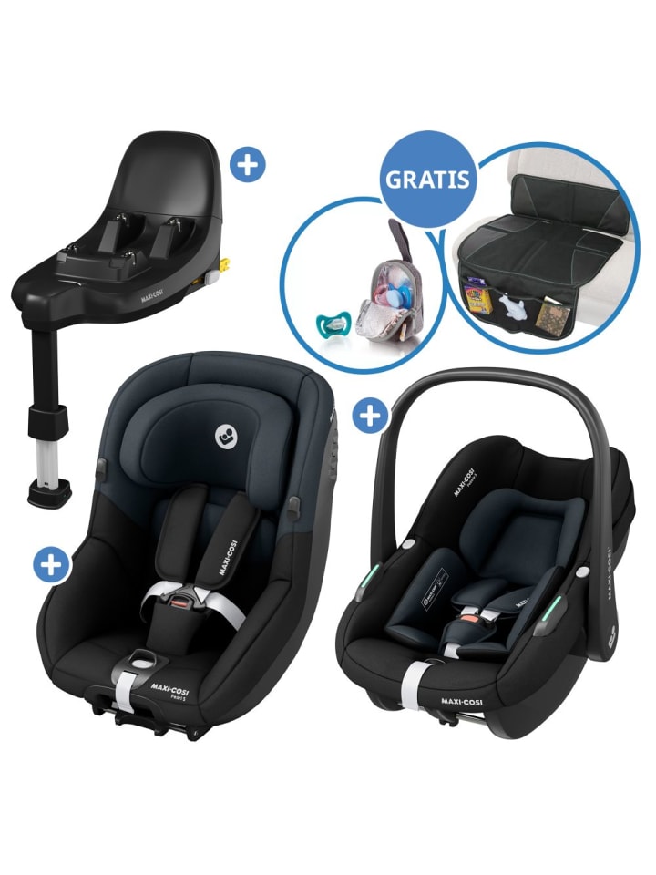 Maxi-Cosi 3in1 Babyschalen & Kindersitz-Set FamilyFix in schwarz günstig kaufen onesize