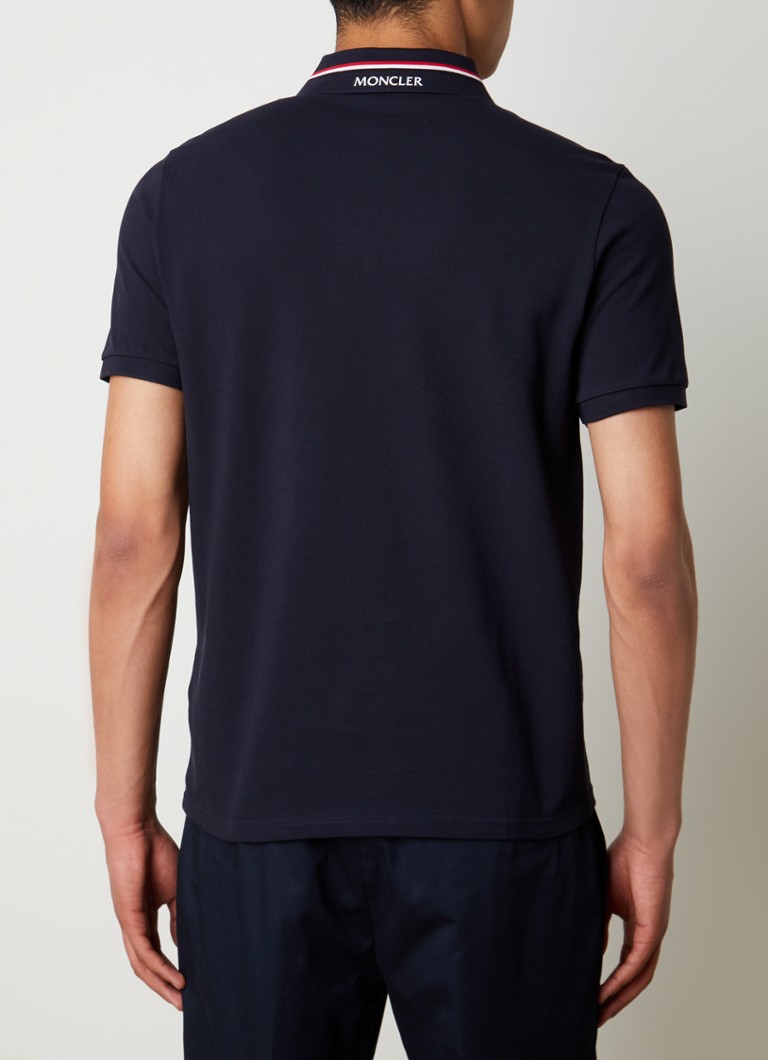 Moncler polo majica regularnog kroja s manžetama i logotipom