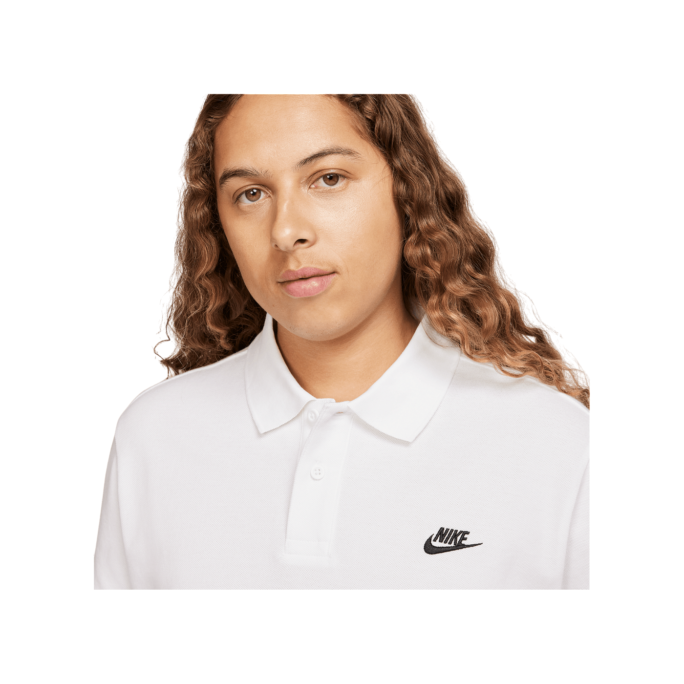 Nike Club Poloshirt Weiss Schwarz F100
