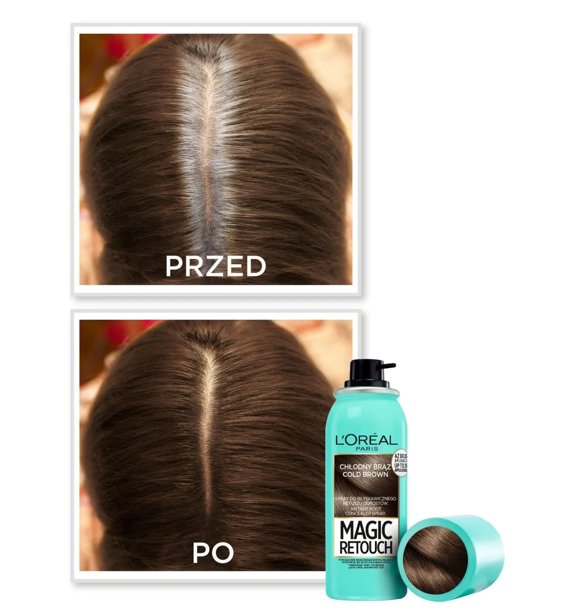 „Magic Retouch“ vėsinamasis rudų šaknų purškiklis