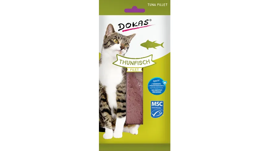 Dokas Katzennassfutter Snack Filet Thunfisch 22 g