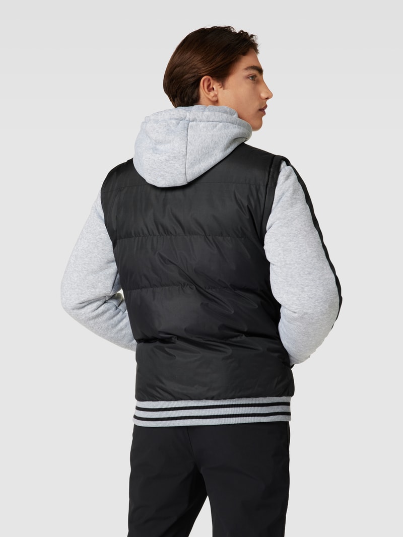 Jacke in Two-Tone-Machart in schwarz