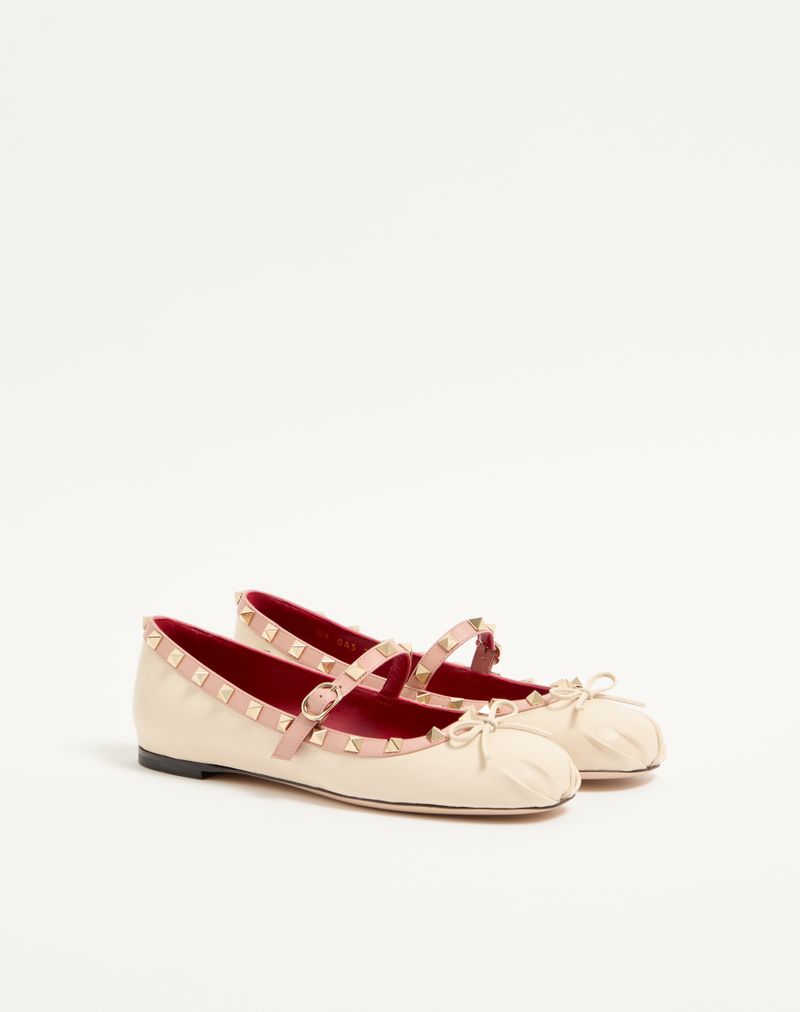 Mary-Jane Rockstud Ballerina i nappalæder 05mm