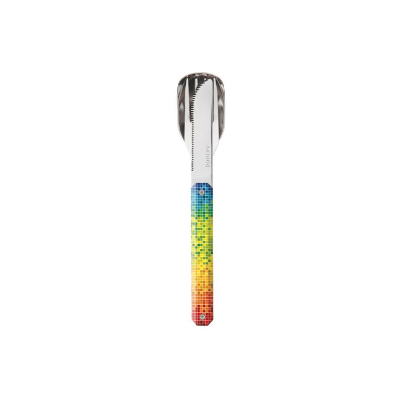 Akinod Magnetic Straight Cutlery 12H34 Mirror Pixel