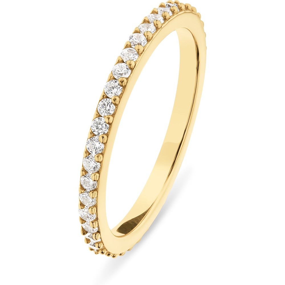 FAVS Bague pour femme 925 Argent or jaune Bague