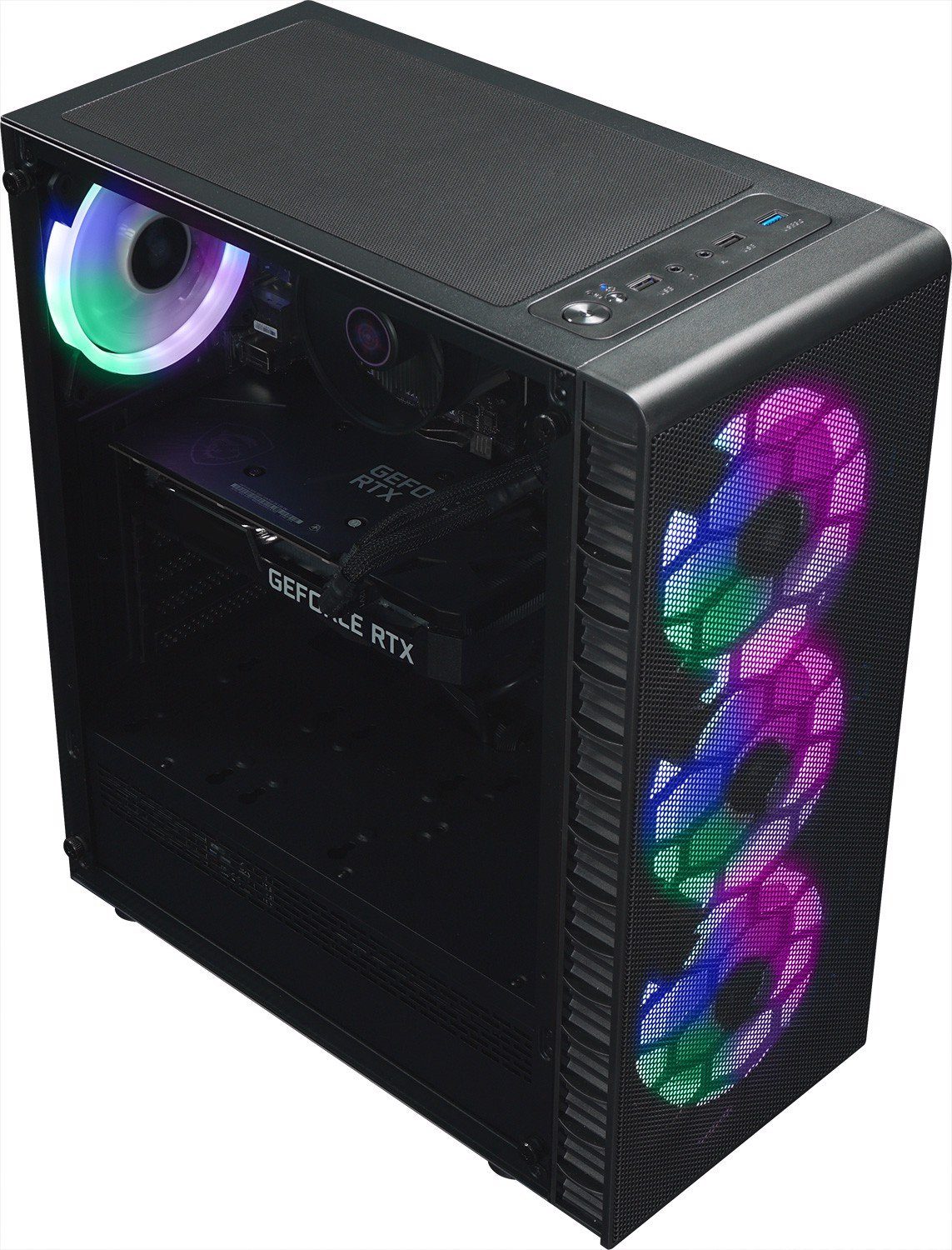 Kiebel Tricera V Gaming-PC (AMD Ryzen 5 AMD Ryzen 5 5500, RTX 3050, 32 GB RAM, 1000 GB SSD, Luftkühlung, ARGB-Beleuchtung)