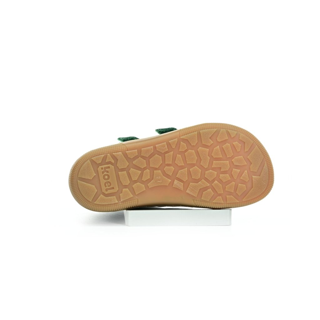 Koel4kids Demil Napa WP Wool Green Winterbarfußschuhe