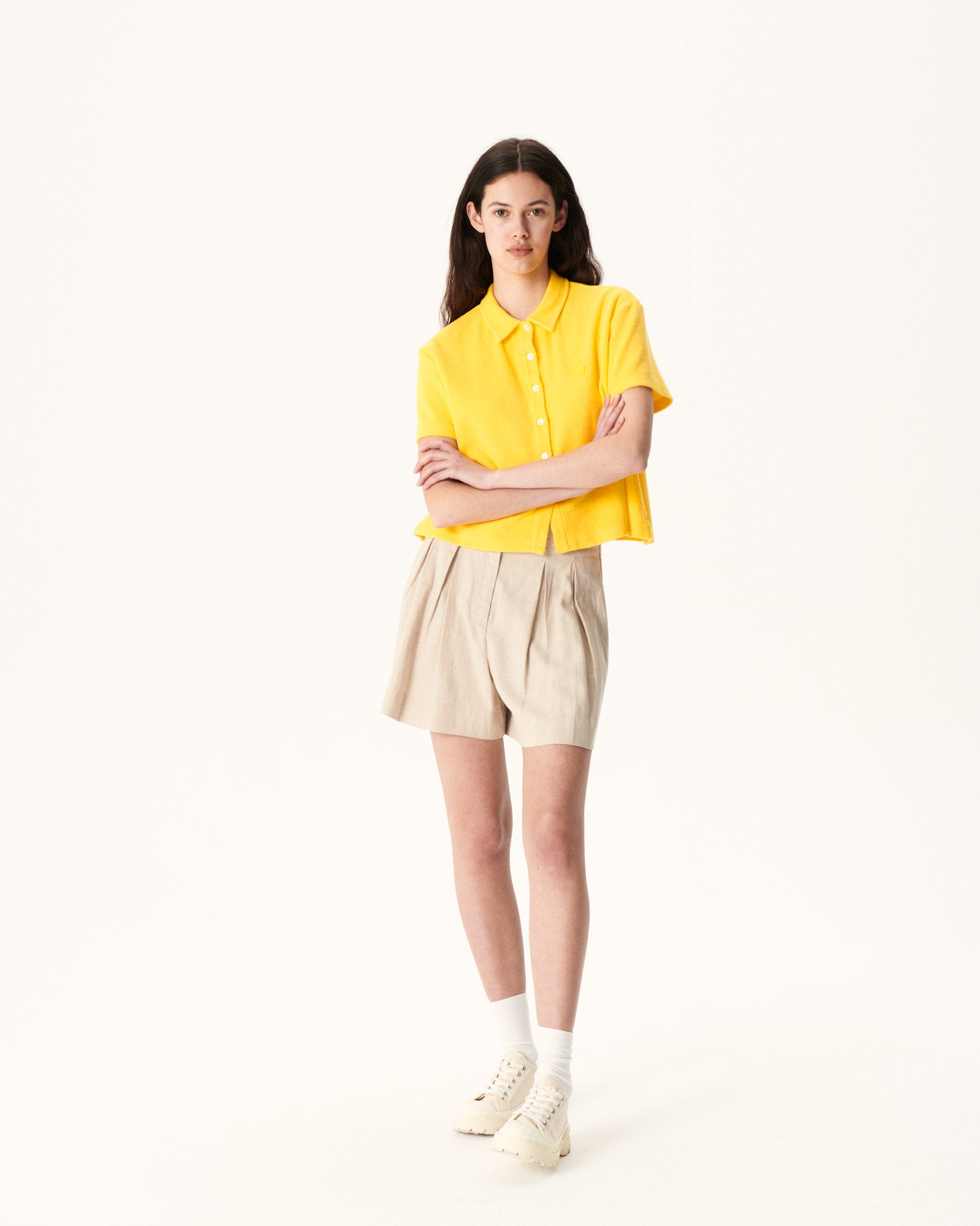 Chemise courte éponge Citron Nova