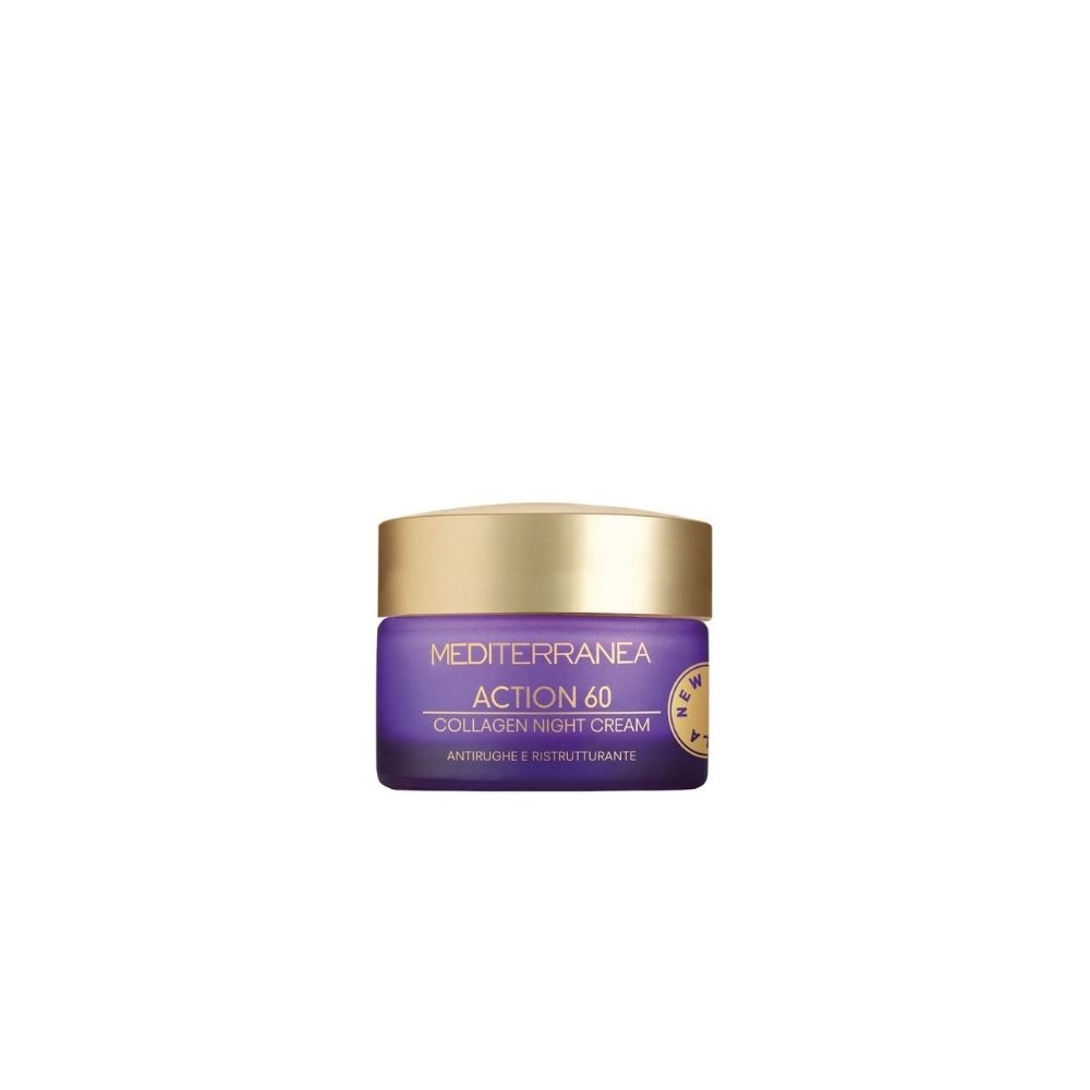 Mediterranea cosmetics ACTION 60 COLLAGEN NIGHT CREAM CRÈME VISAGE