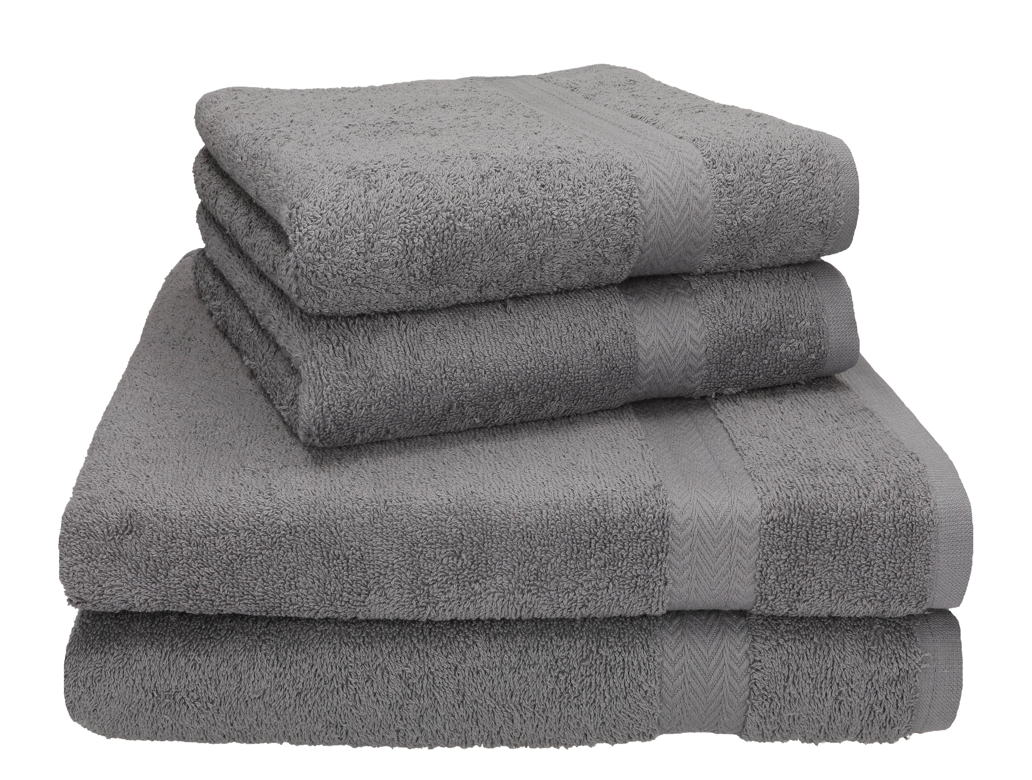 Betz Handtuch Set 4-tlg. PREMIUM 2 Handtücher und 2 Duschtücher, 100% Baumwolle, (4-tlg)