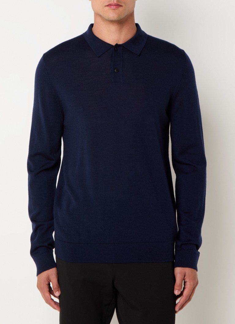 Polokošile Selected Homme Tray regular fit z merino vlny