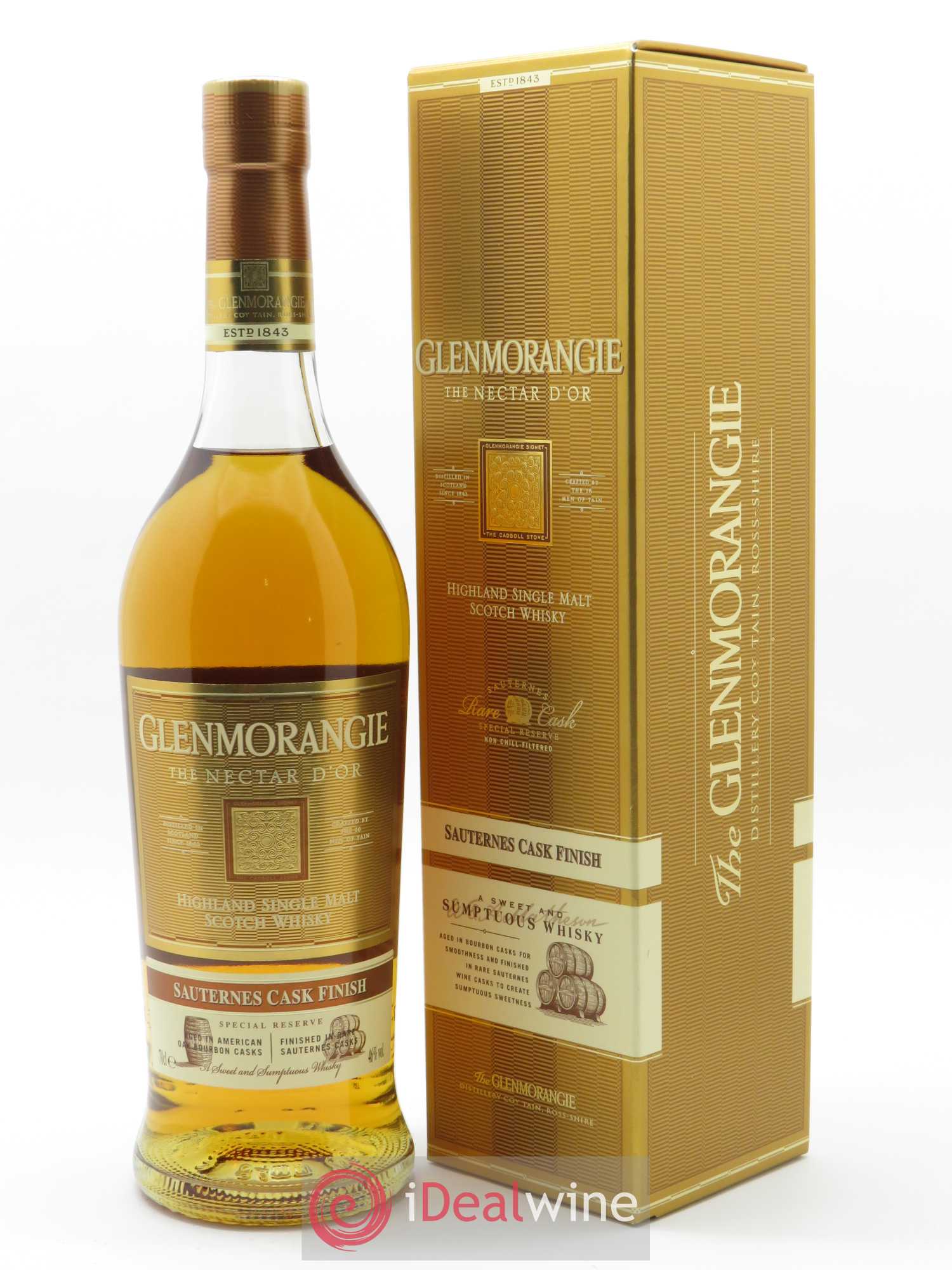 Whisky Glenmorangie Nectar d'Or Sauternes Cask Finish Extra Matured (70cl)  - Lot de 1 Bouteille