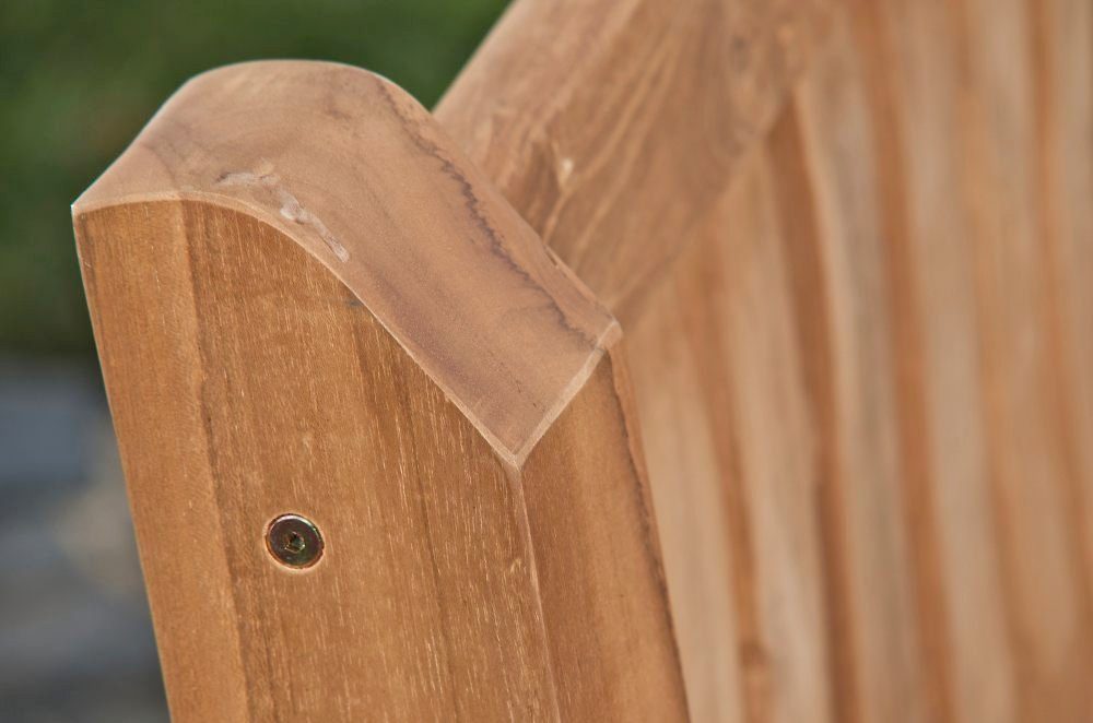 CLP Gartenbank Teakbank Jackson V2, Garten Bank Sitzbank Teak-Holz