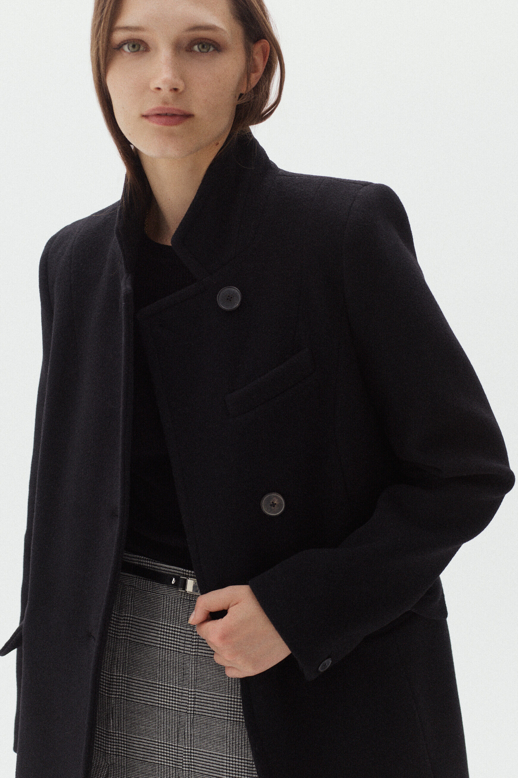 manteau jacques noir femme