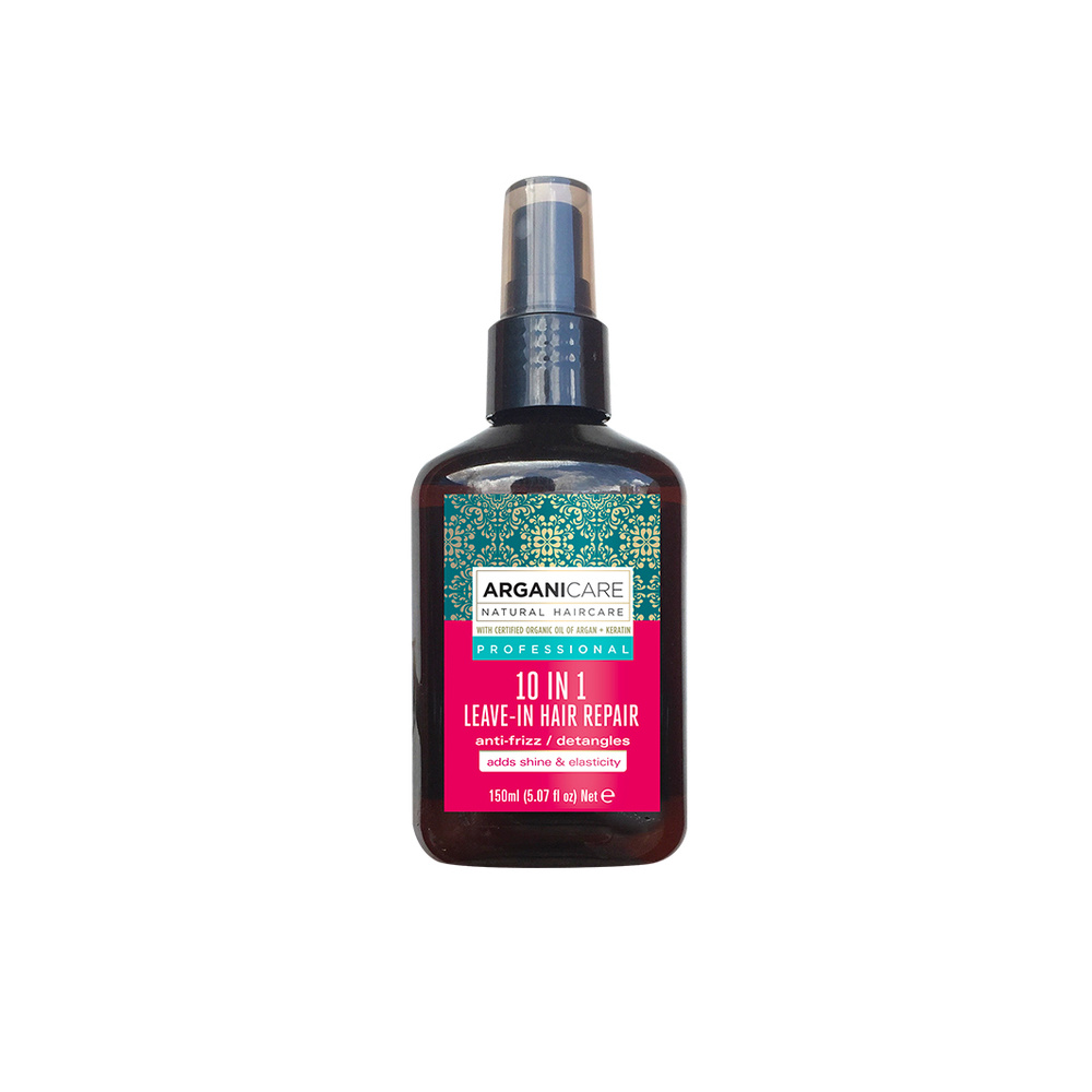 Arganicare Spray réparateur à la kératine 10 en 1 pour cheveux secs et indisciplin és