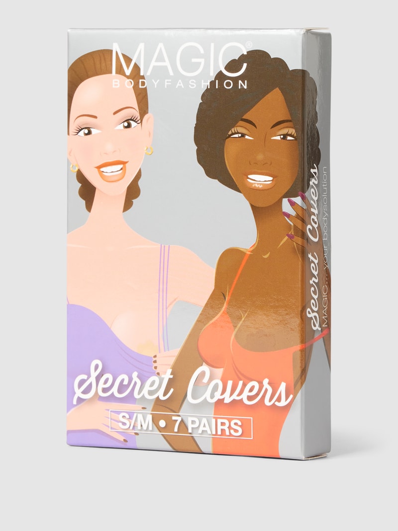 Brustwarzenabdeckungen im 6er-Pack Modell 'SECRET COVERS' in mittelbraun