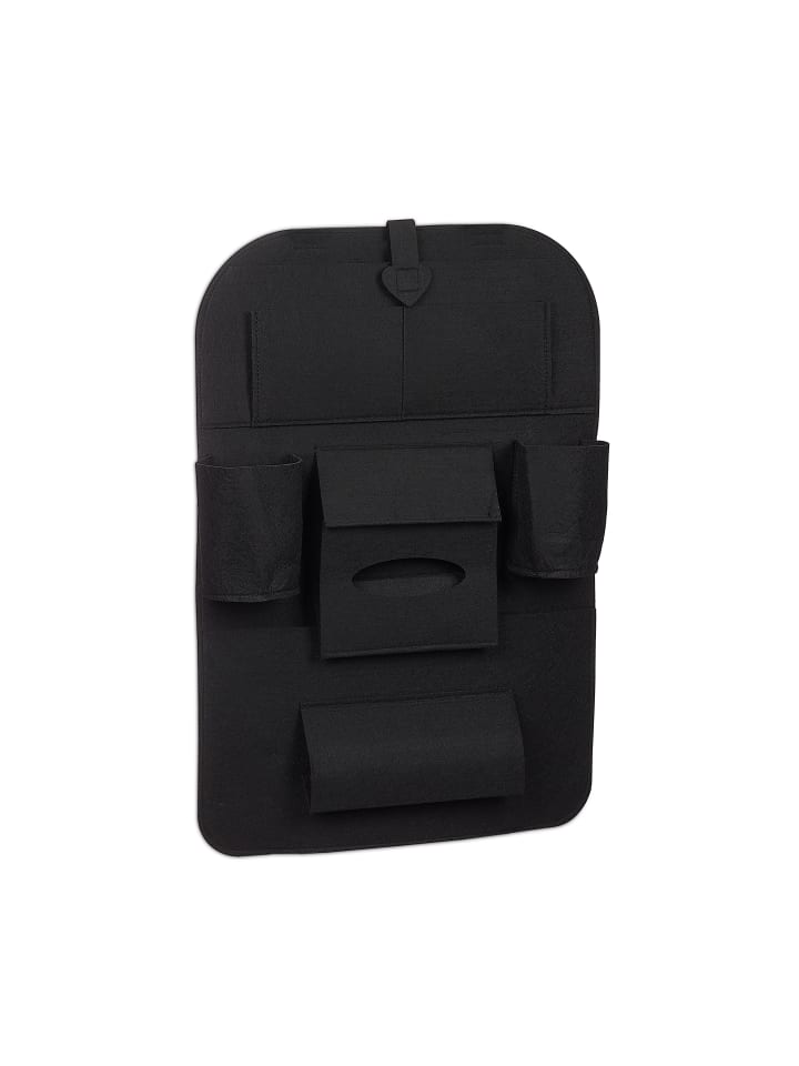 relaxdays Rücksitzorganizer in Schwarz günstig kaufen onesize