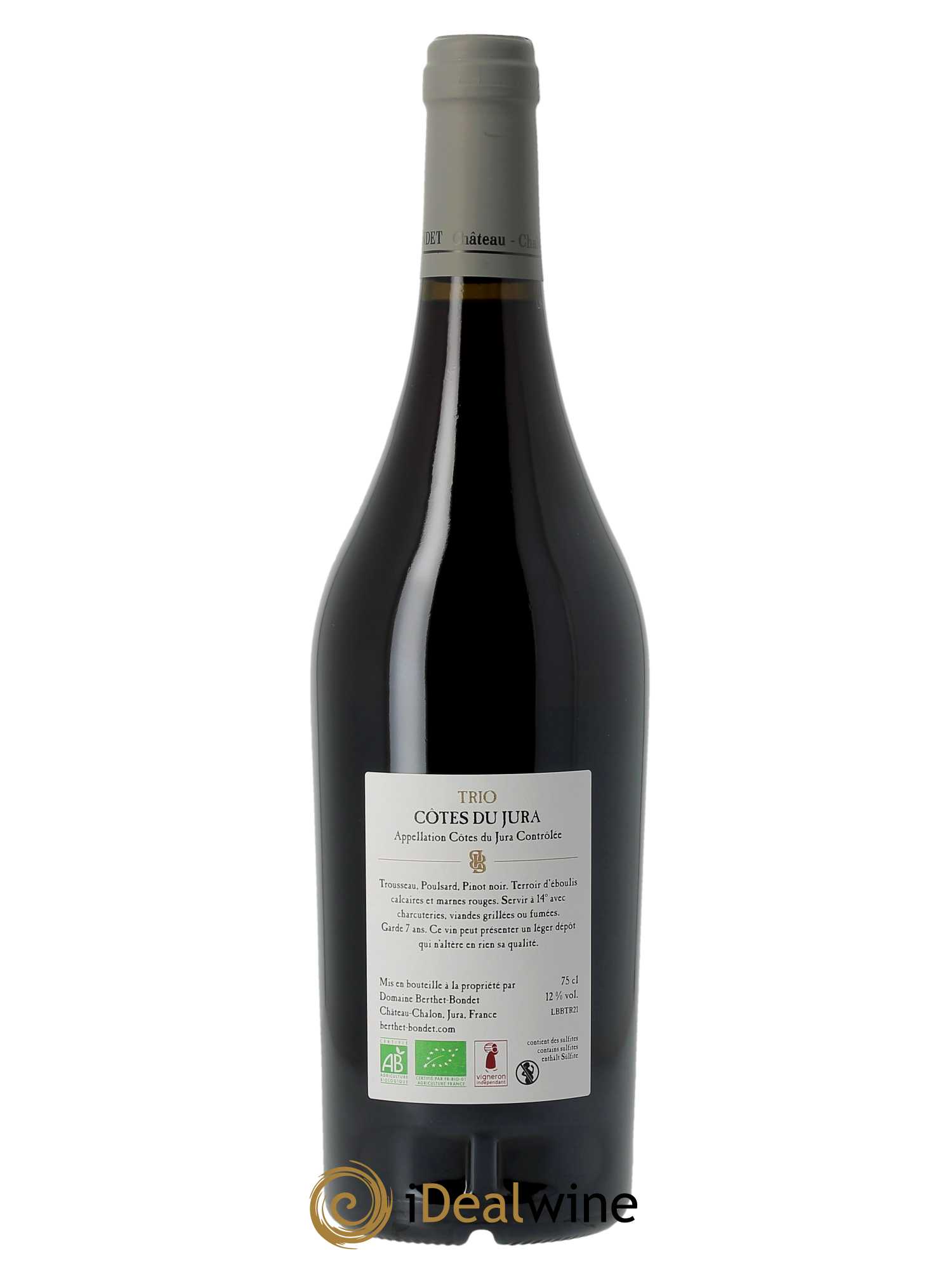 Côtes du Jura Trio Berthet-Bondet  2021 - Lot de 1 Bouteille