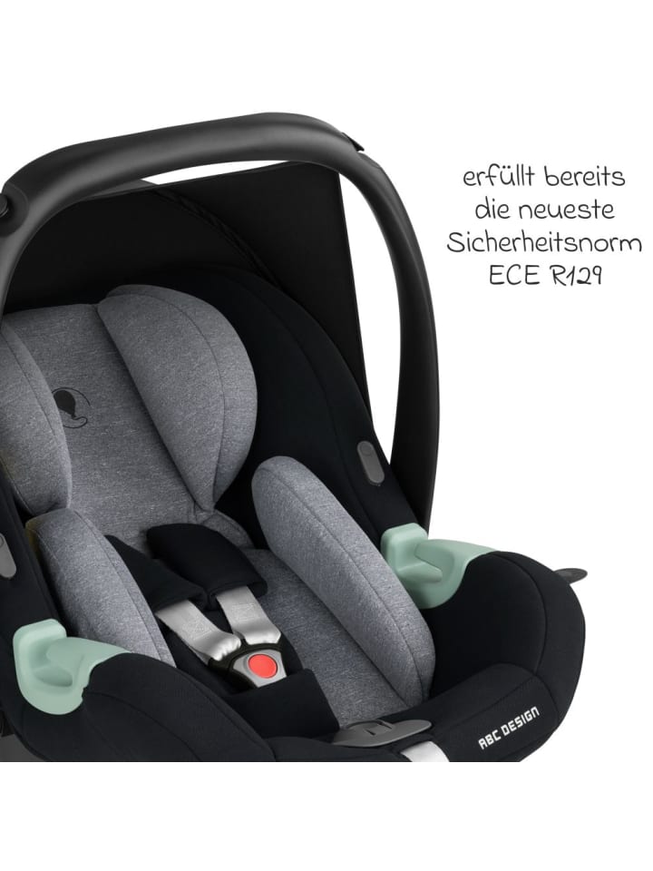 ABC-Design Babyschale Tulip (Autositz Gruppe 0  / i-Size) in schwarz,grau günstig kaufen onesize