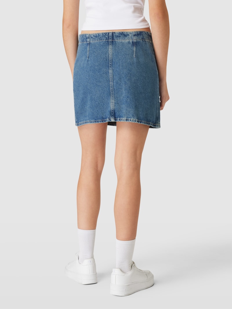 Jeansrock mit Label-Detail in jeans