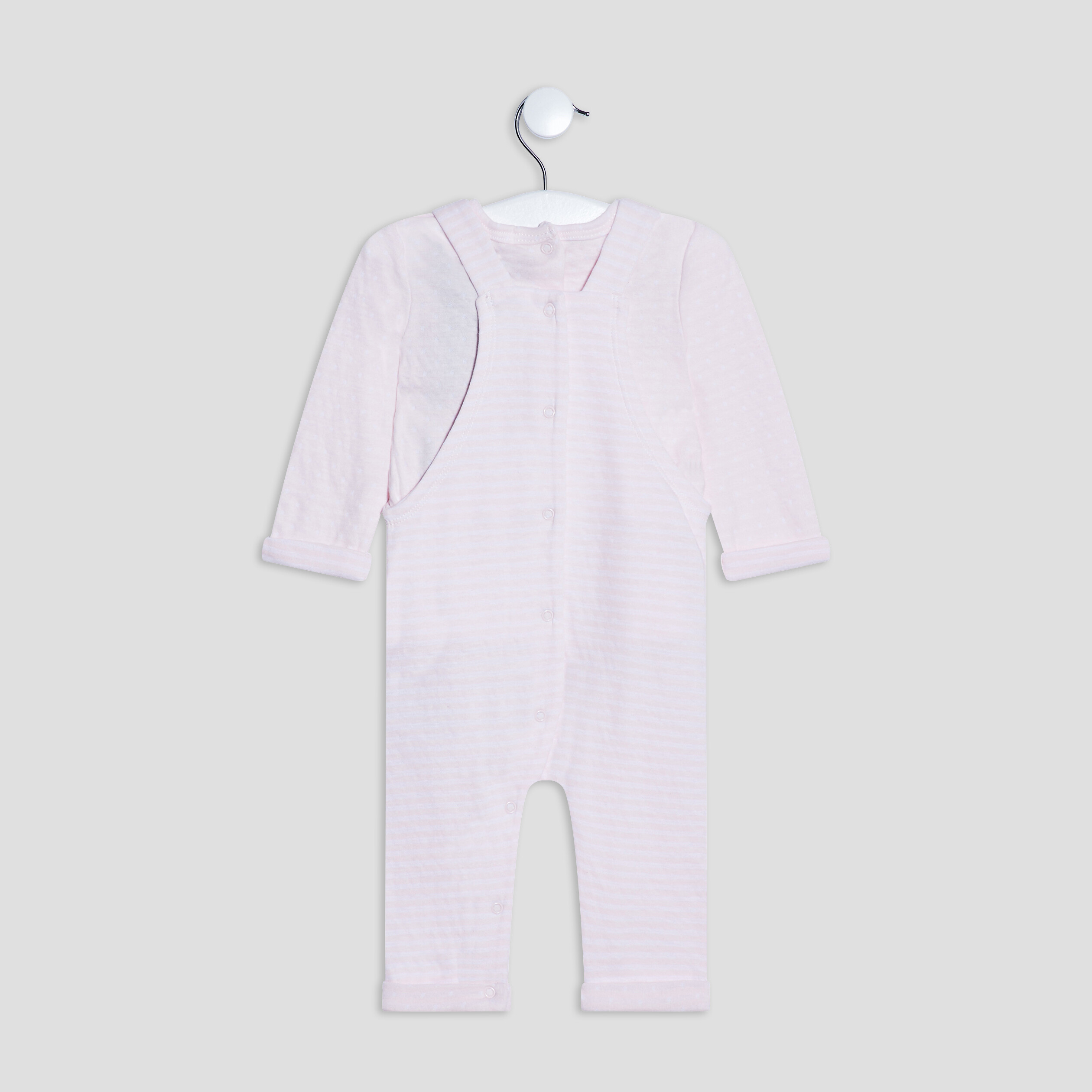Ensemble 2 pièces rose clair bébé fille | La Halle