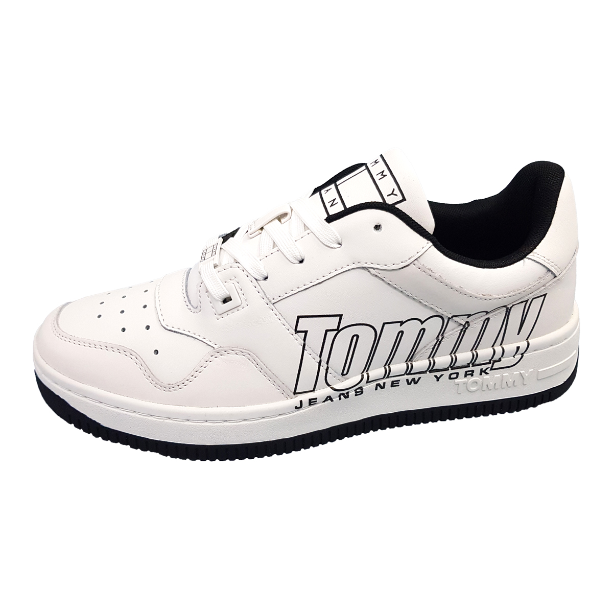 Tommy Hilfiger TJM Basket Logo Men EM0EM01257YBL Weiß YBT Ecru