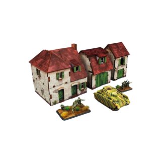 WW2 Normandy Farmhouse w. Outbuildings (PREPAINTED)
