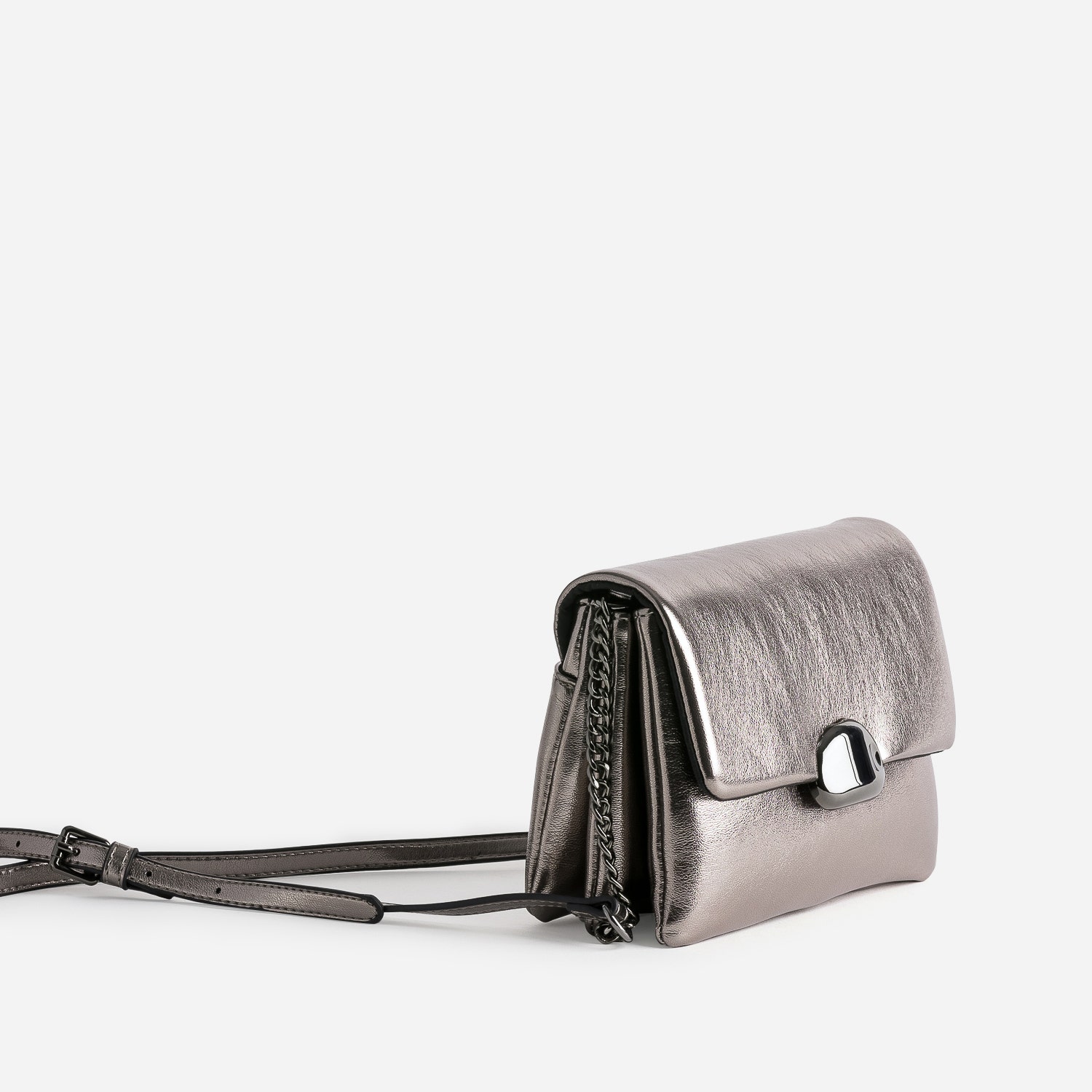 Sac à main TEXTO gris à 3 compartiments