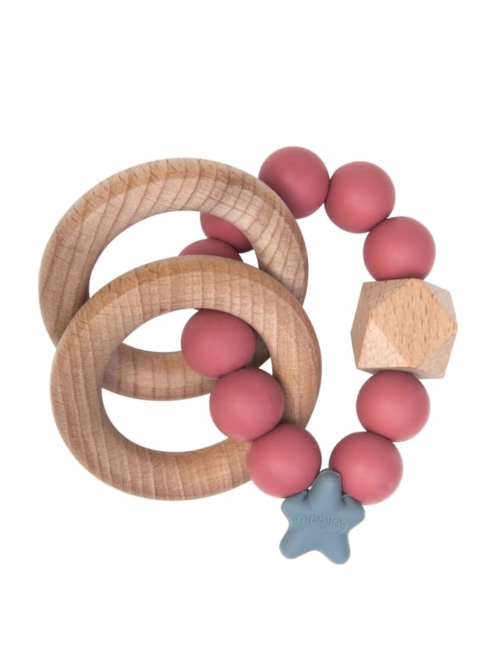 Nibbling Beiß- und Rasselring STELLAR Greifling Granatapfel günstig kaufen onesize