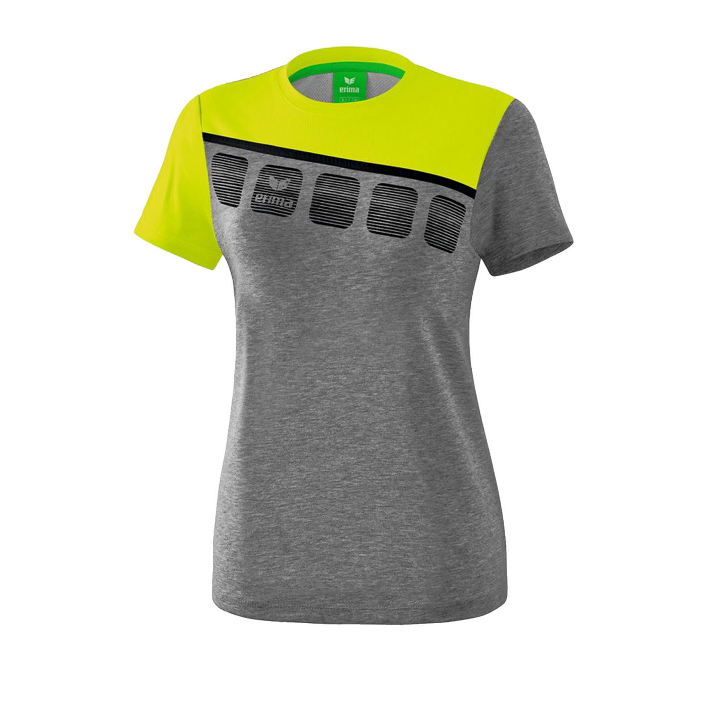 Erima 5-C T-Shirt Damen Grau Grün