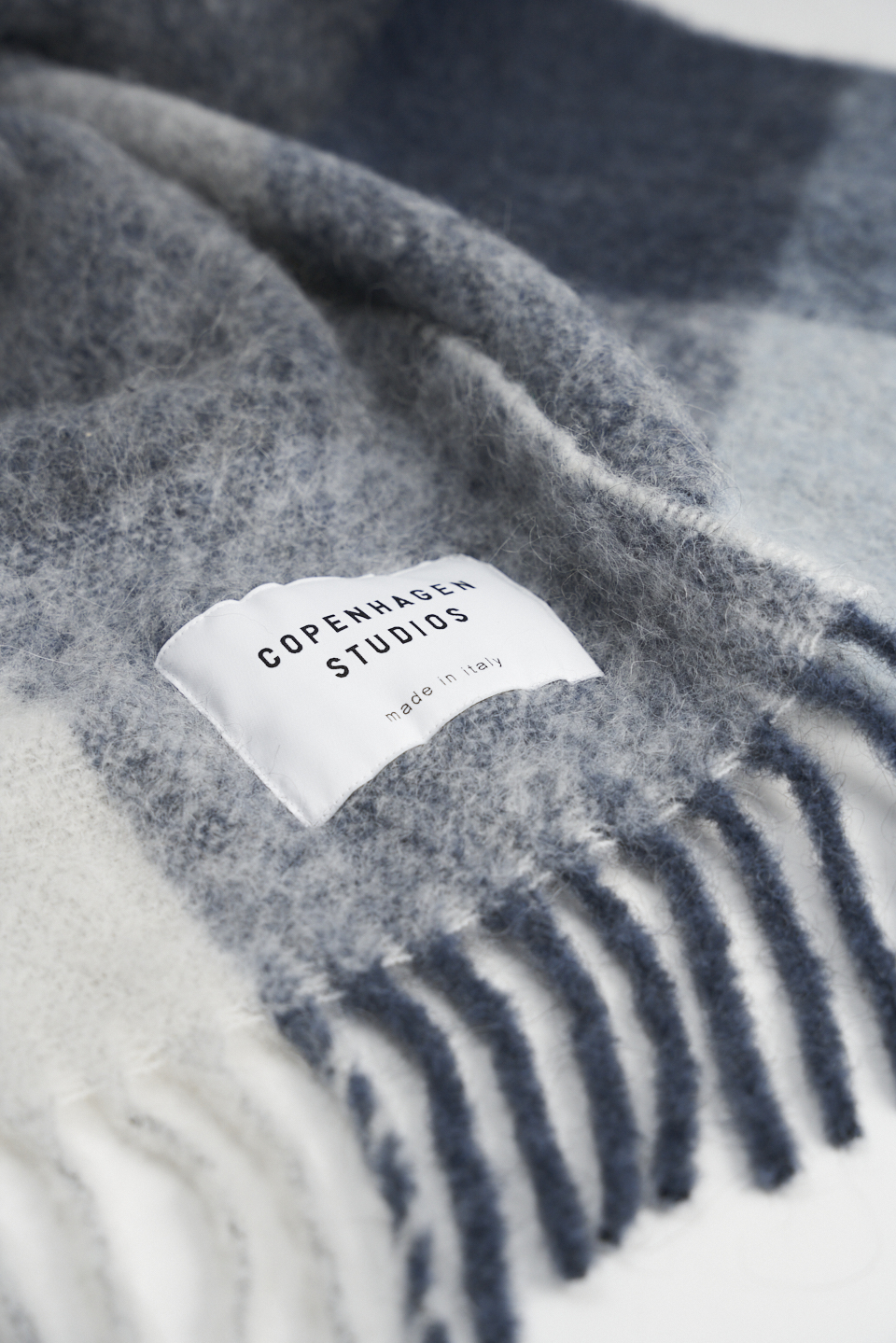 CPH SHAWL 4 wool mix blue
