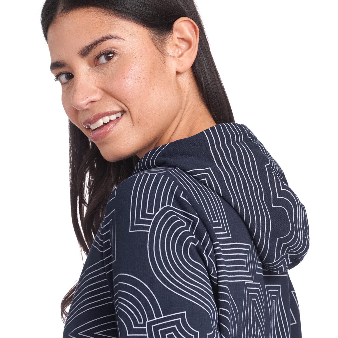 Damen Sweatkleid mit Kapuze