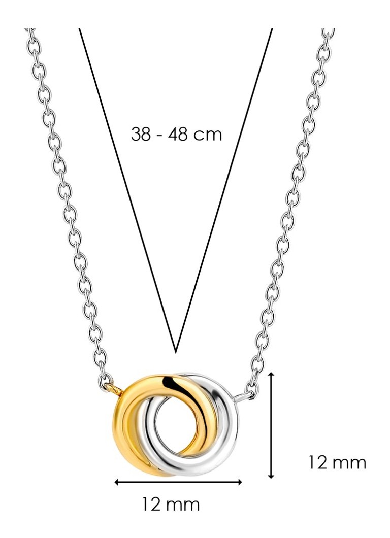 TI SENTO - Milano Gold-plated necklace 3915SY