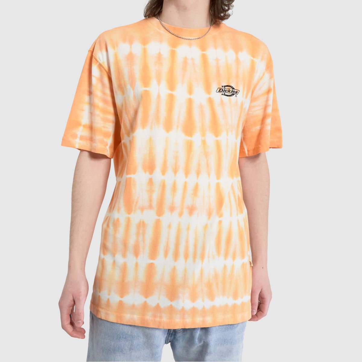 DICKIES westfir póló fehér és narancssárga színben