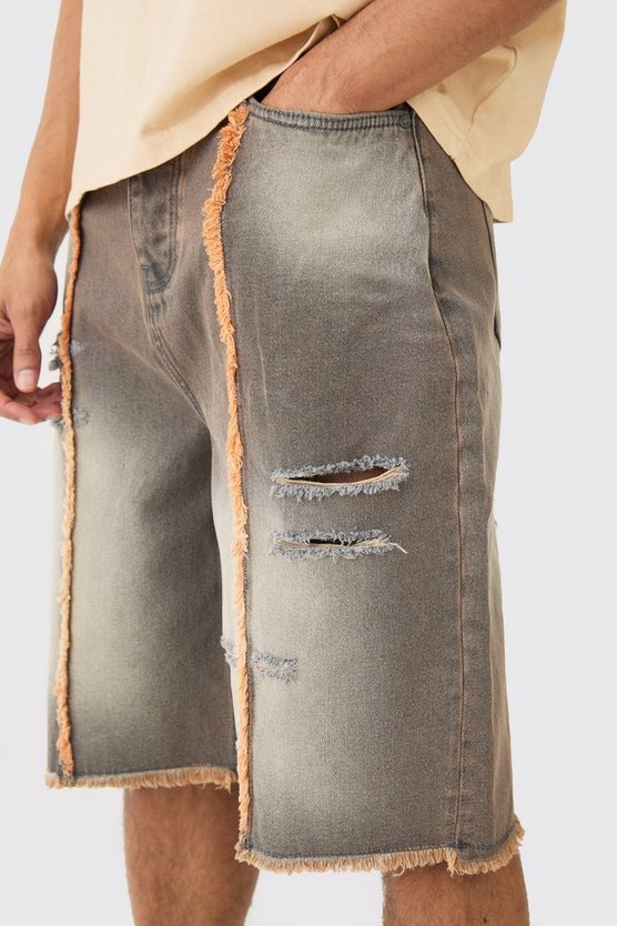Braune Denim Jorts