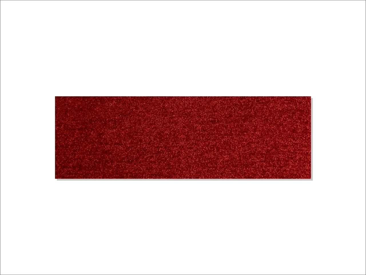 Keilbach Designprodukte Keilbach Schuhabstreifer, 87 x 28 cm, rot
