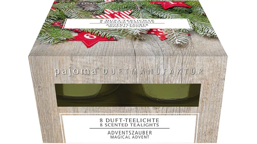 pajoma Teelichter Adventszauber 8er Set