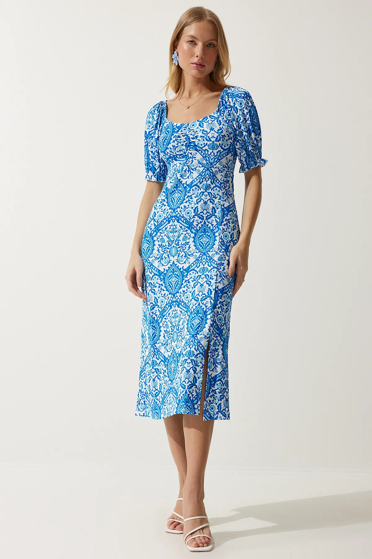 Happiness İstanbul  Kleid - Blau - A-Linie