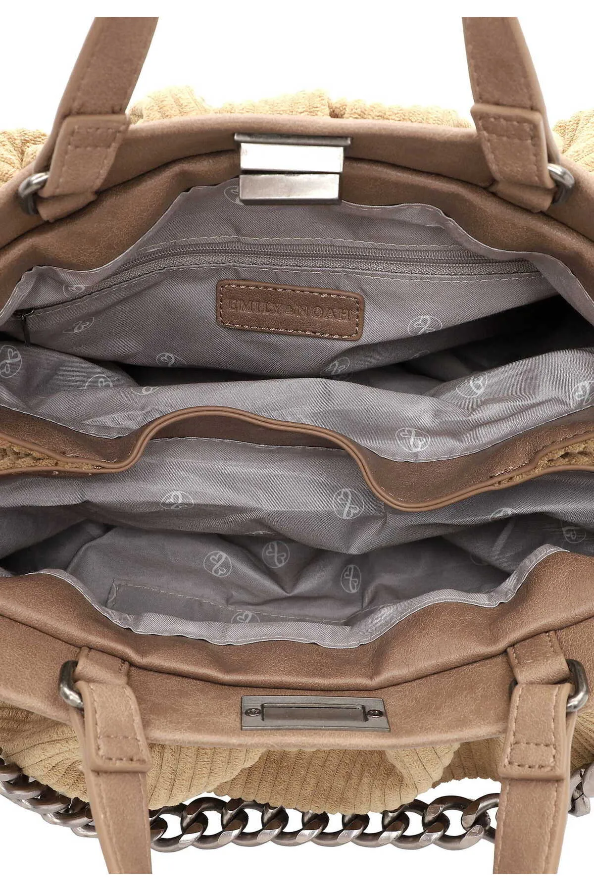 Emily & Noah  Handtasche - Braun - Unifarben