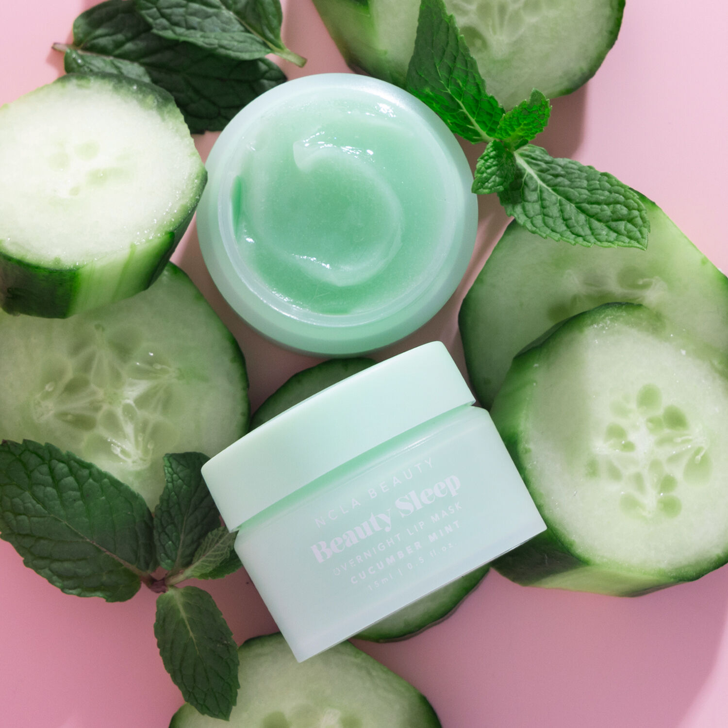 NCLA Beauty Beauty Sleep Overnight Lip Mask - Cucumber Mint Masque lèvres