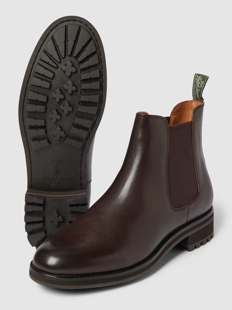 Chelsea Boots aus Leder Modell 'BRYSON' in dunkelbraun