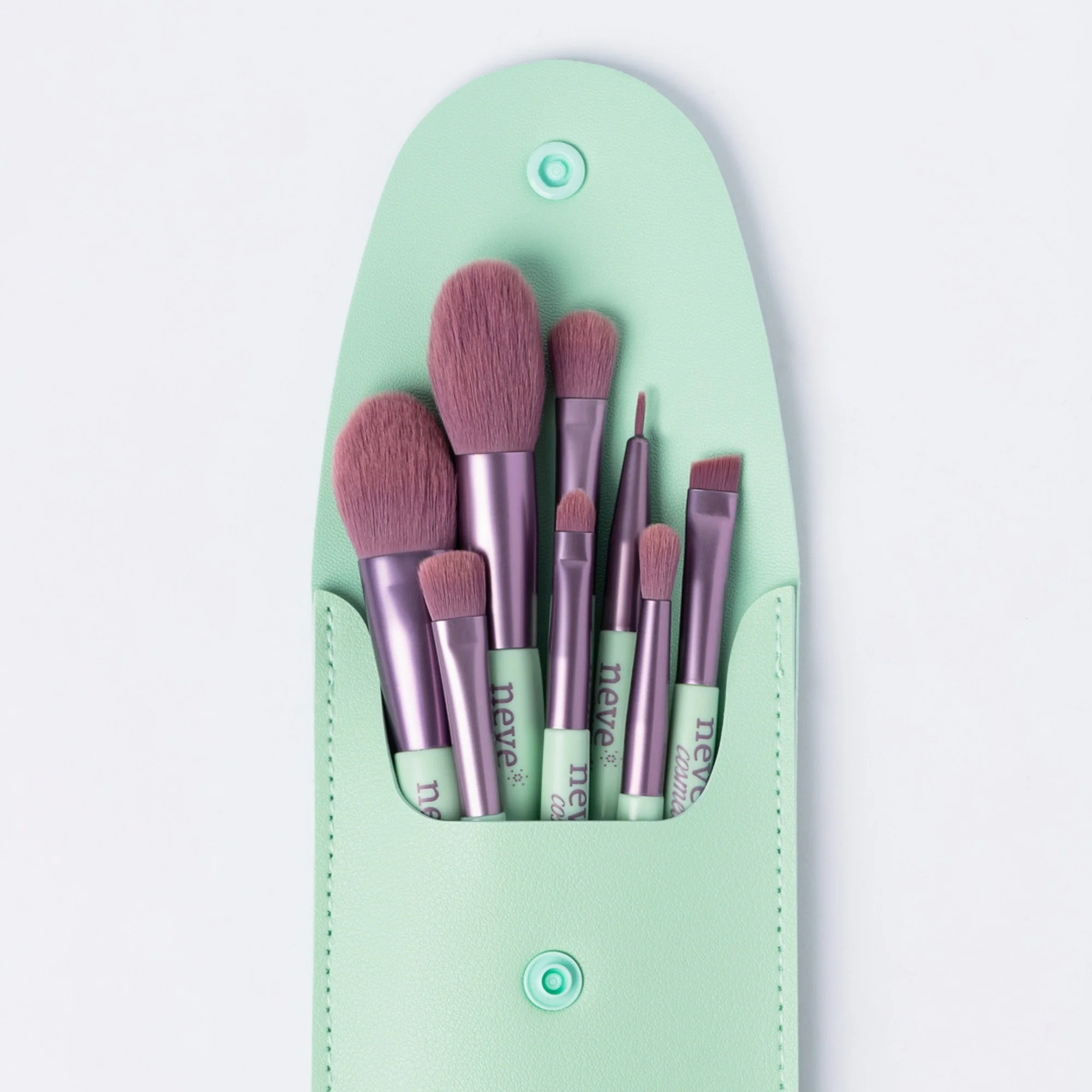 Conjunto de Pincéis Pastel Pop - Acessórios para Pincéis de Maquiagem