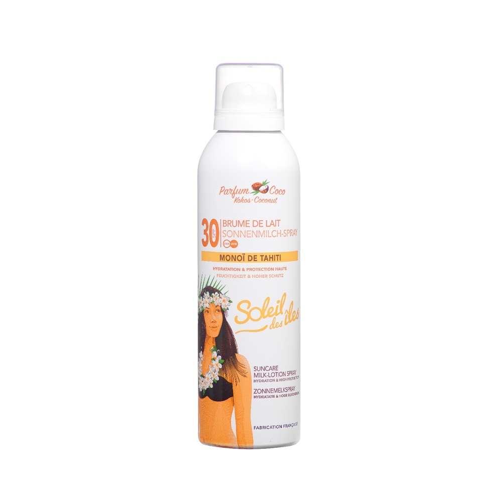 soleil des îles Brume de lait HYDRATATION ET PROTECTIONCoco SPF30 PRODUIT SOLAIRE