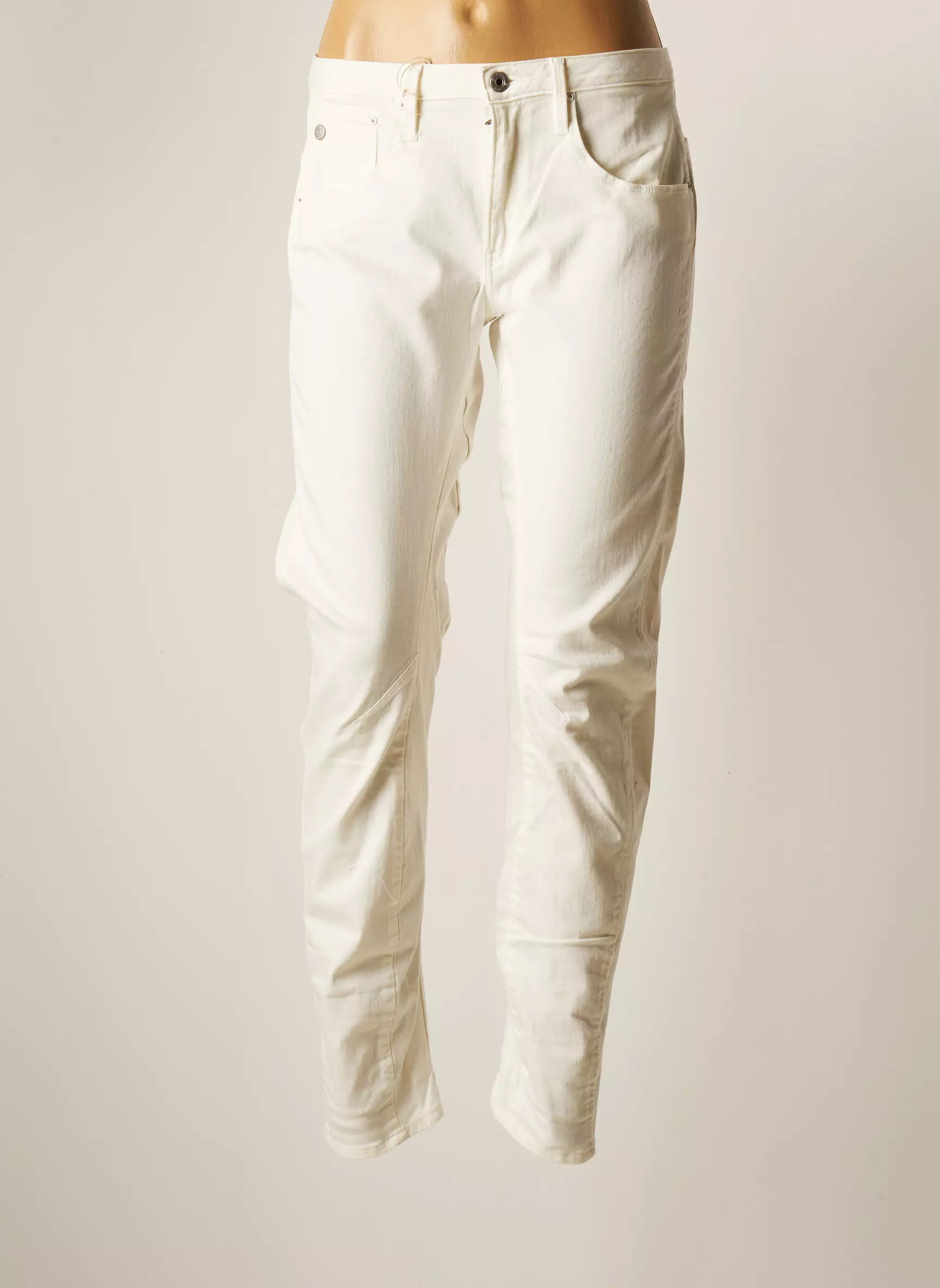 G Star Pantalons Slim Femme couleur blanc