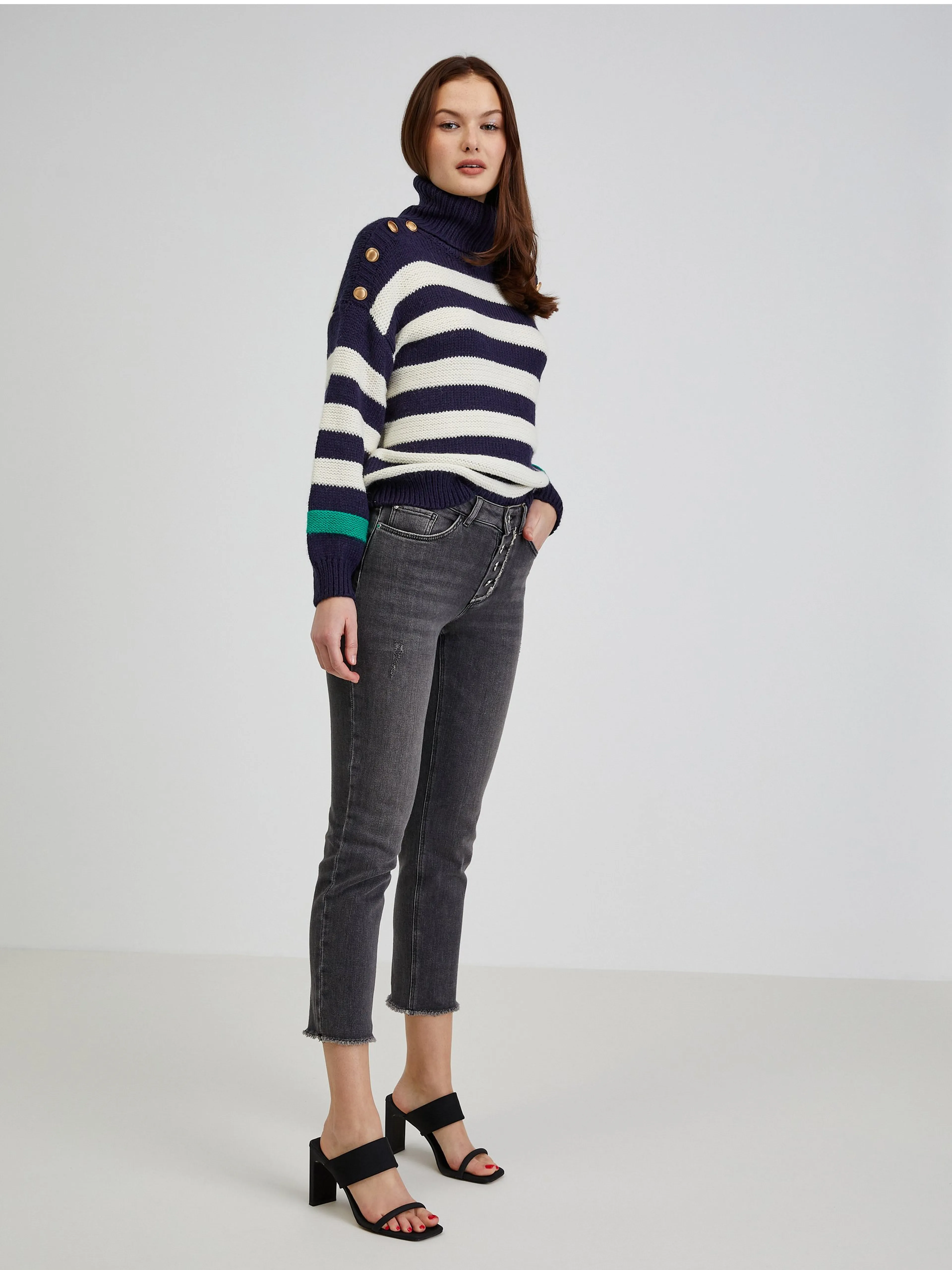 Dunkelgraue Damenjeans Slim Fit ORSAY