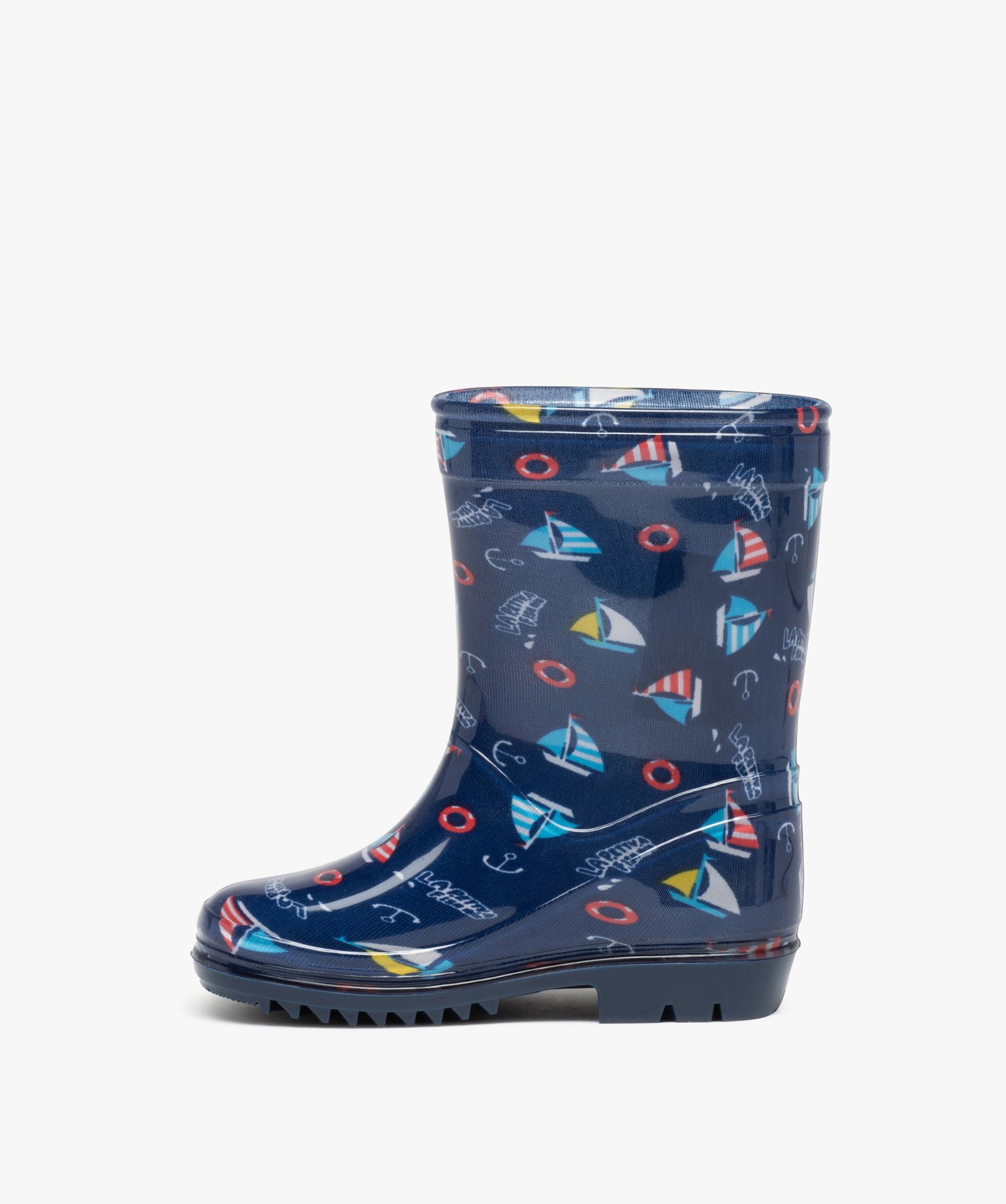 Bottes de pluie Garçon à imprimé marin marine | GEMO