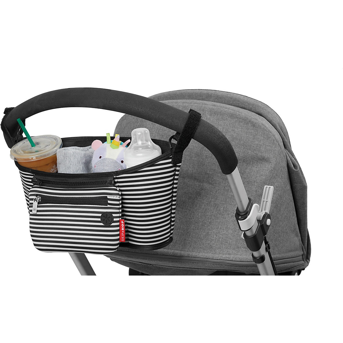 Kinderwagen Organizer, schwarz/weiß