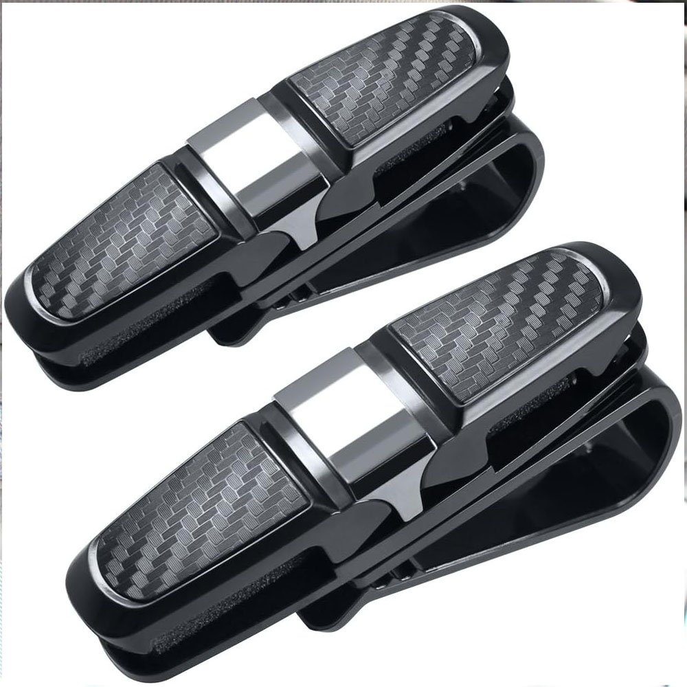 TUABUR Gläserhalter 2er-Pack Auto-Sonnenbrillenhalter