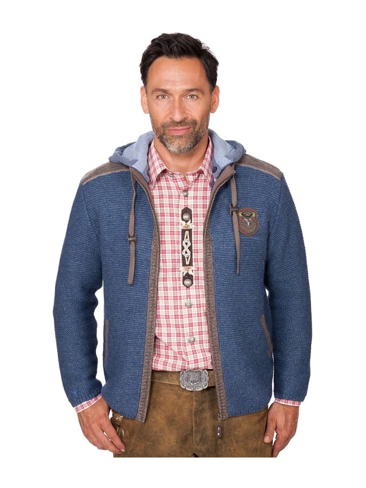 Spieth & Wensky Strickjacke DAKAR in jeansblau günstig kaufen